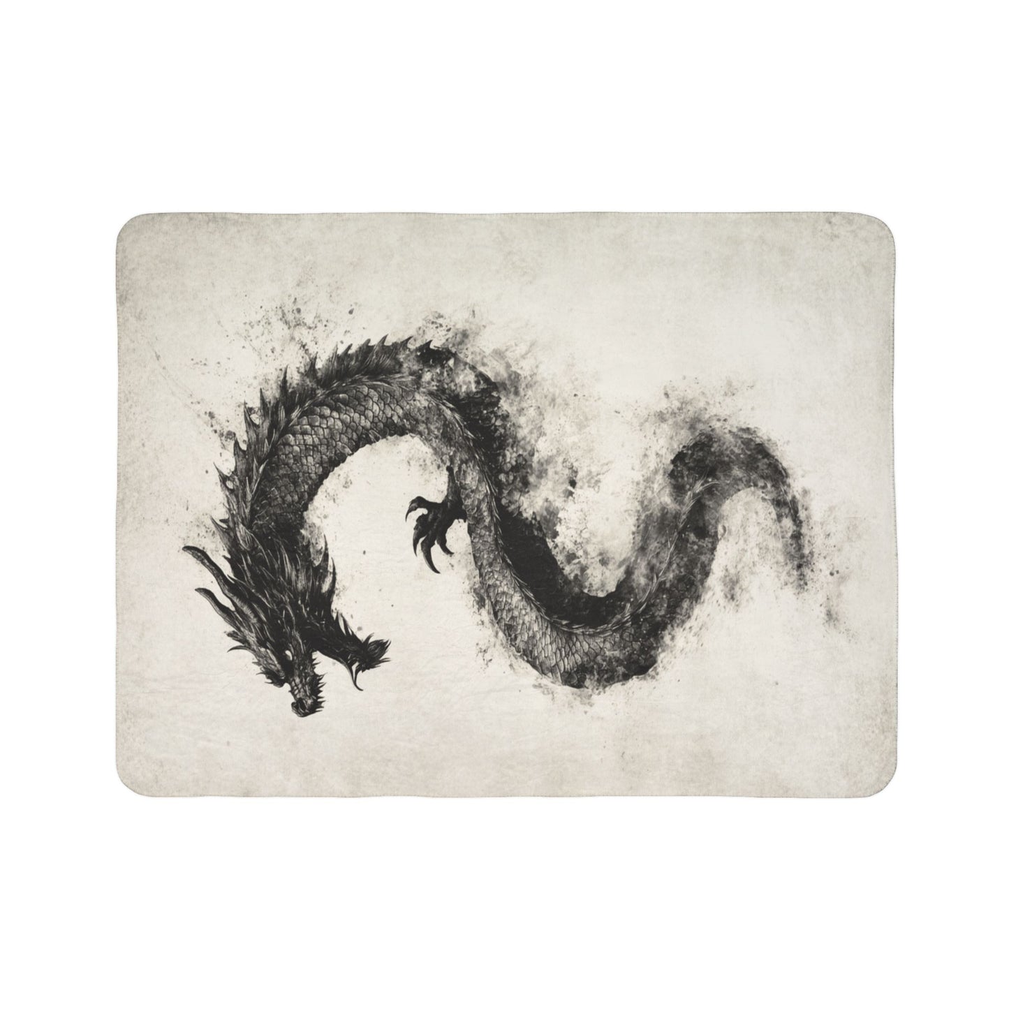 Sherpa Blanket: Dragon in the Mist Custom Throw