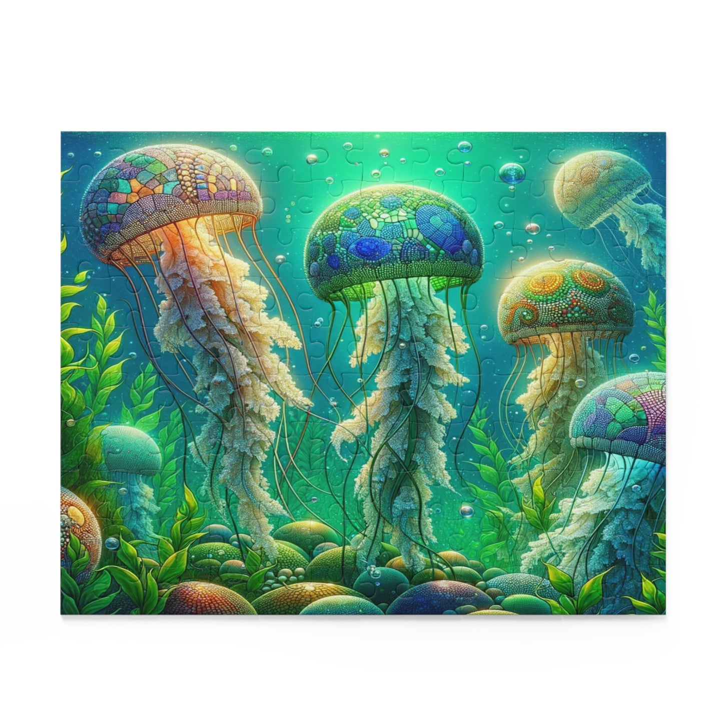 Enchanted Jellyfish: Mosaic Ocean - Puzzle (120, 252, 500-Piece)