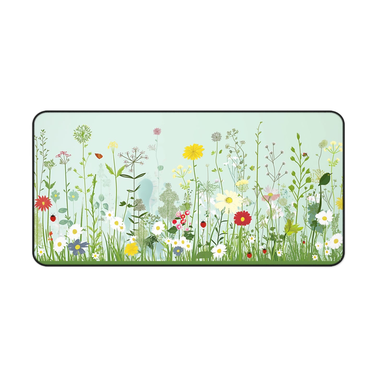Gaming Desk Mat - Floral Flight