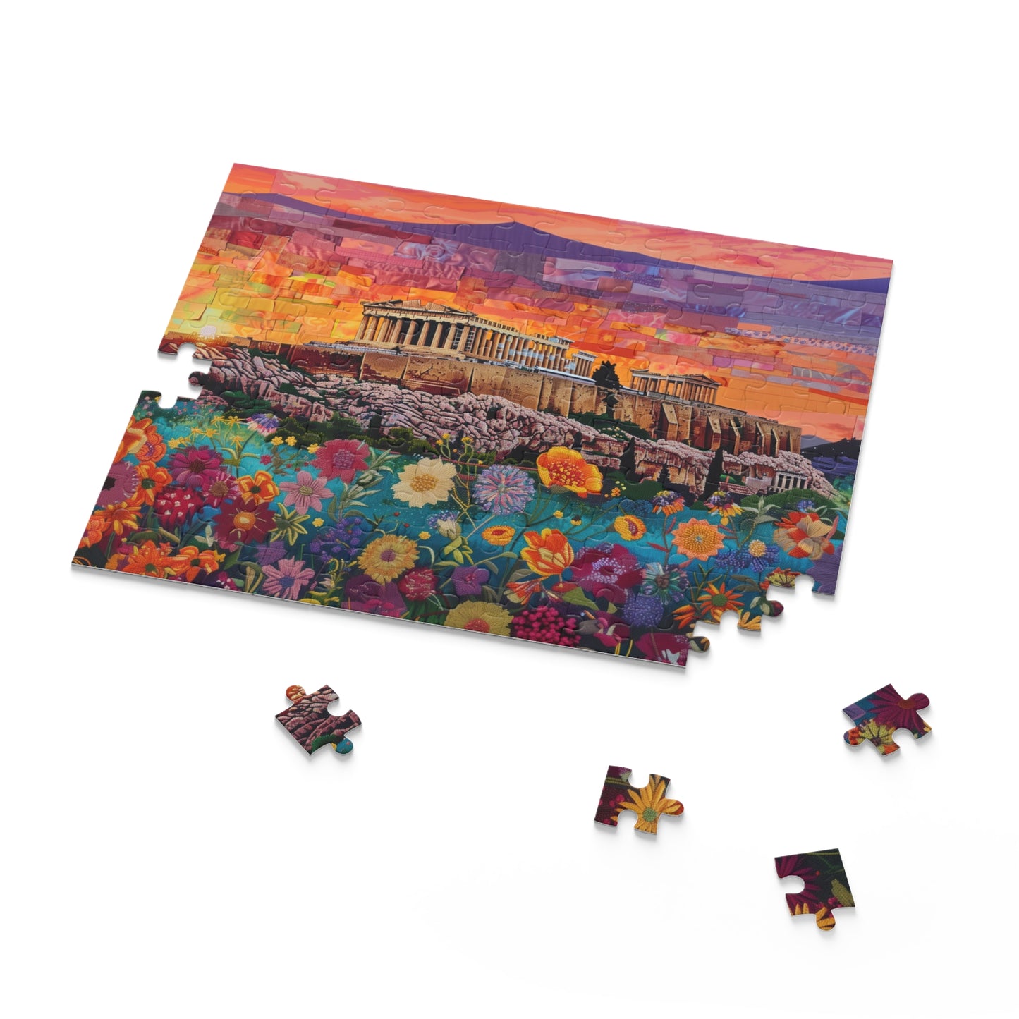 Sunset Over the Acropolis - Puzzle (120, 252, 500-Piece)
