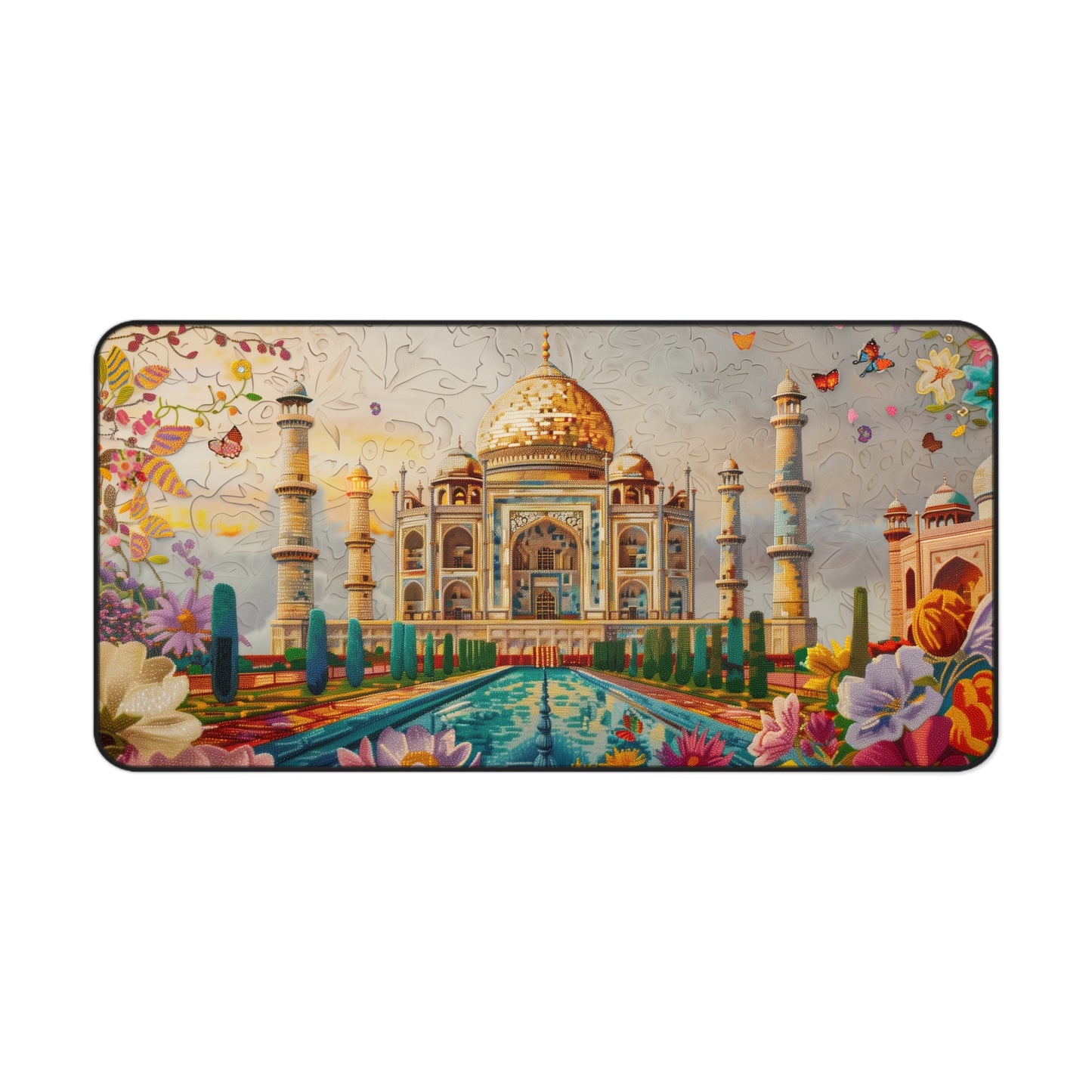 Gaming Desk Mat - Majestic Beauty of the Taj Mahal