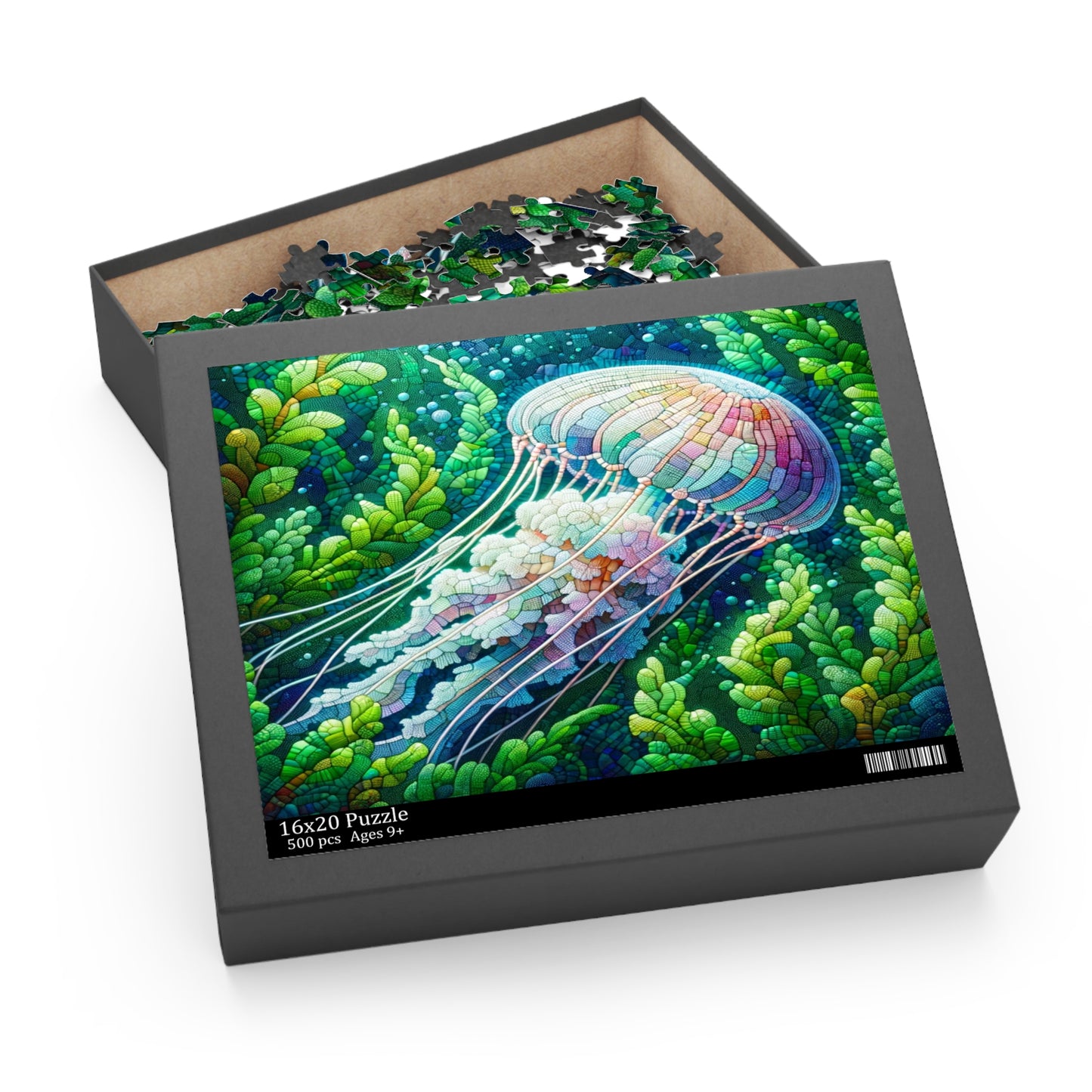 Translucent Jellyfish: Mosaic Underwater - Puzzle (120, 252, 500-Piece)