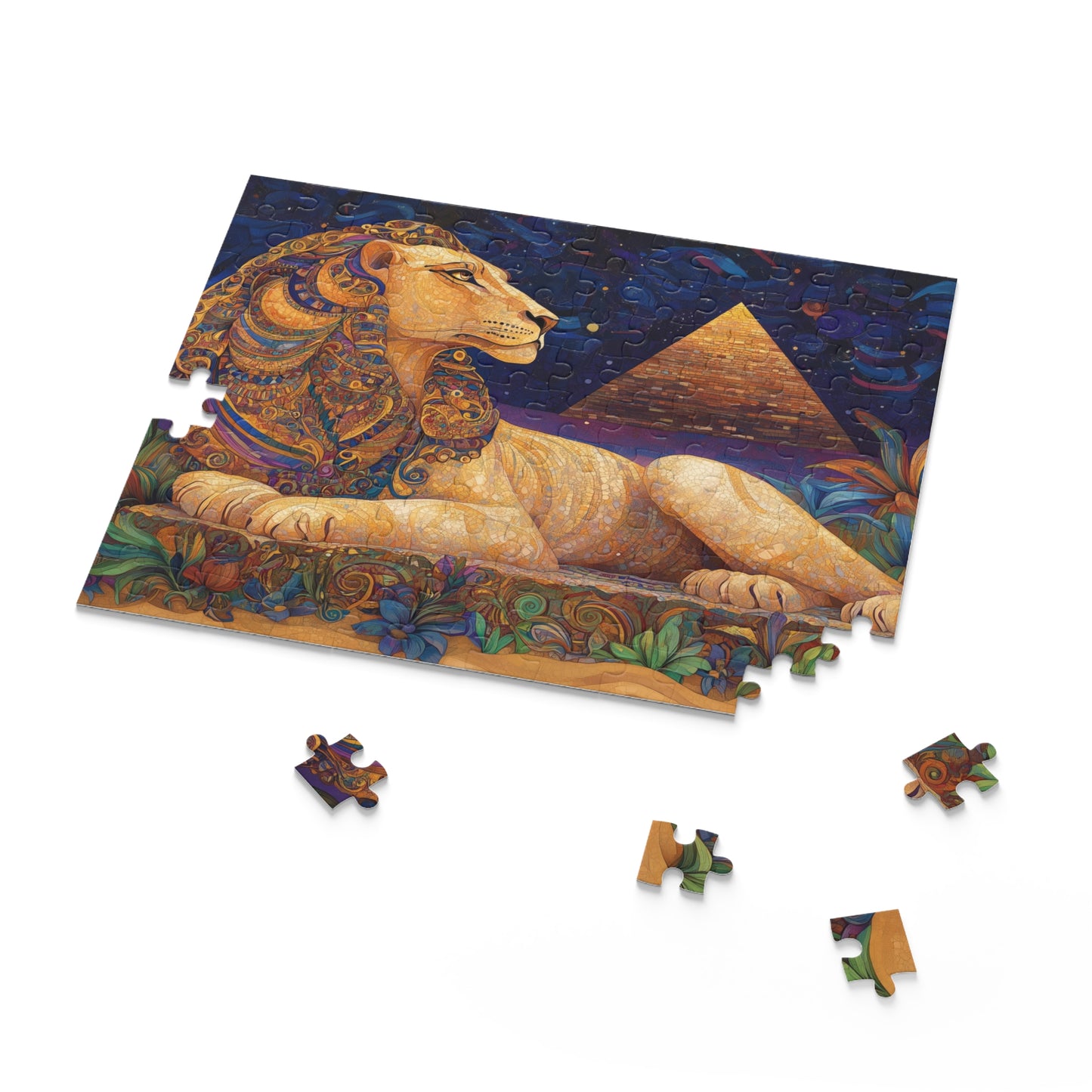 The Majestic Sphinx Mosaic - Puzzle (120, 252, 500-Piece)