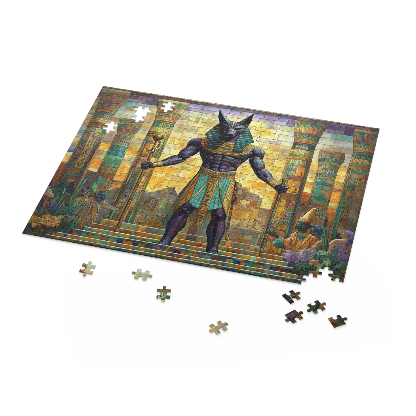 Guardian of the Pharaohs: Anubis Stands Watch - Puzzle (120, 252, 500-Piece)