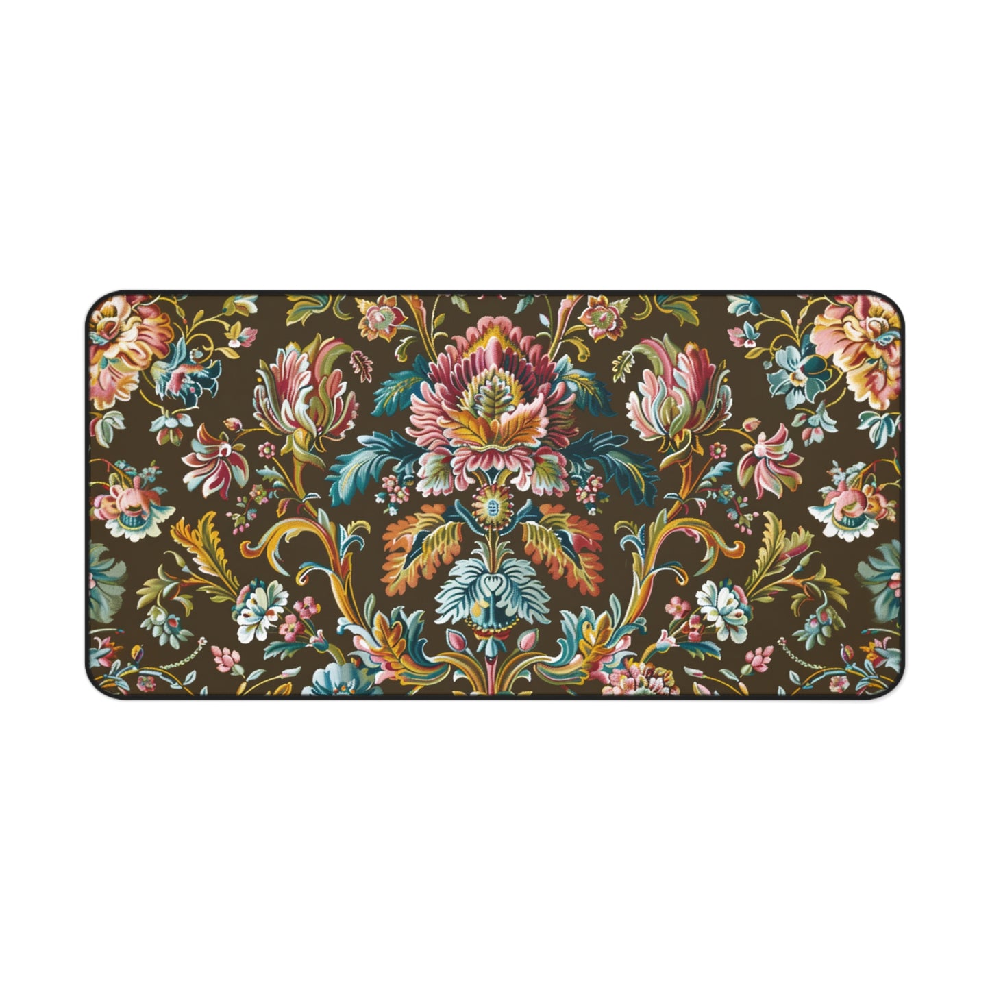 Gaming Desk Mat - Baroque Floral Symphony