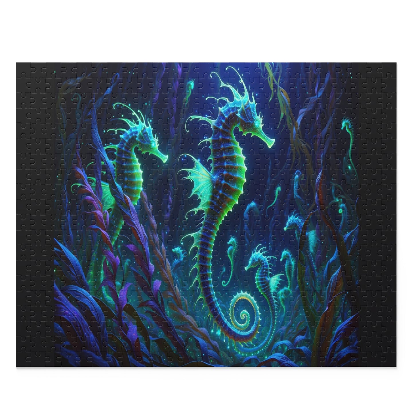 Enchanted Seahorses - Custom Jigsaw Puzzle (120, 252, 500-Piece)