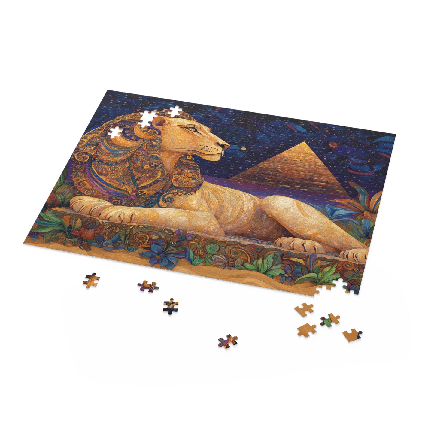 The Majestic Sphinx Mosaic - Puzzle (120, 252, 500-Piece)