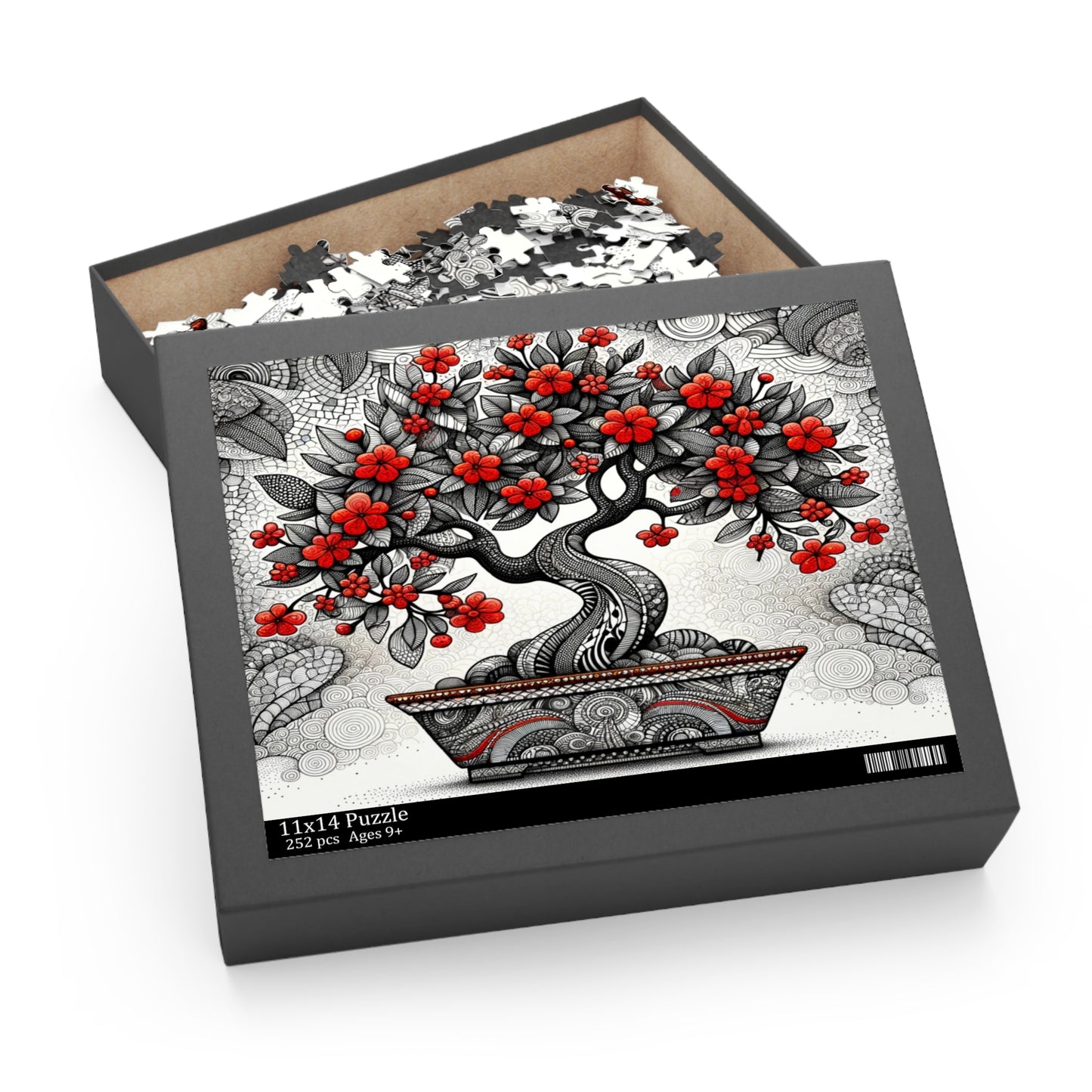 Blooming Bonsai Beauty: Mosaic Style - Puzzle (120, 252, 500-Piece)