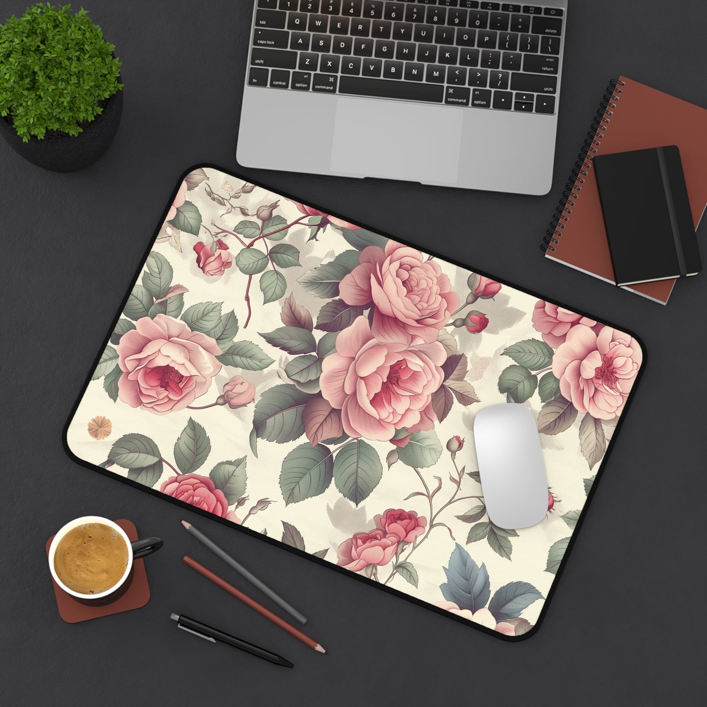 Gaming Desk Mat - Timeless Roses