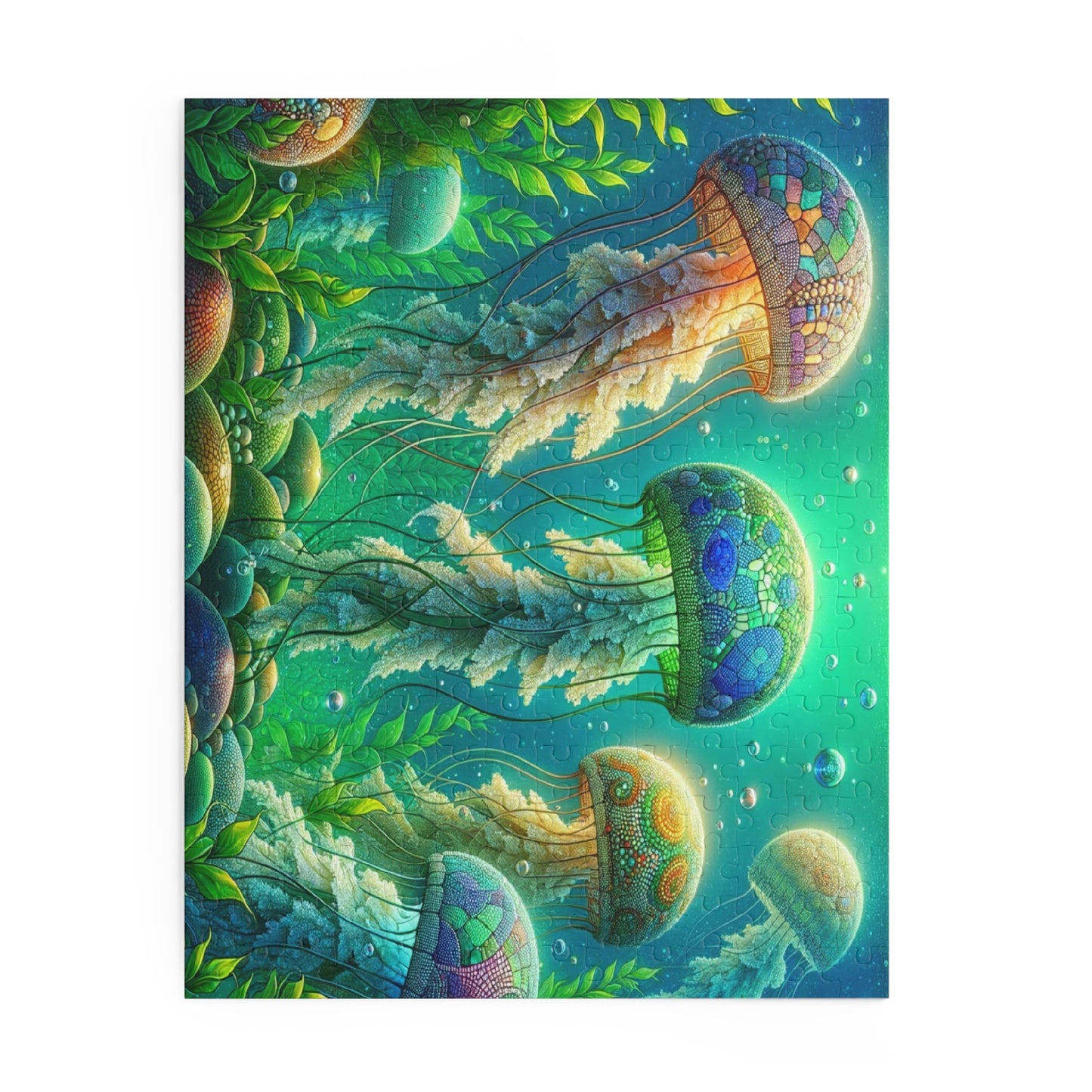 Enchanted Jellyfish: Mosaic Ocean - Puzzle (120, 252, 500-Piece)