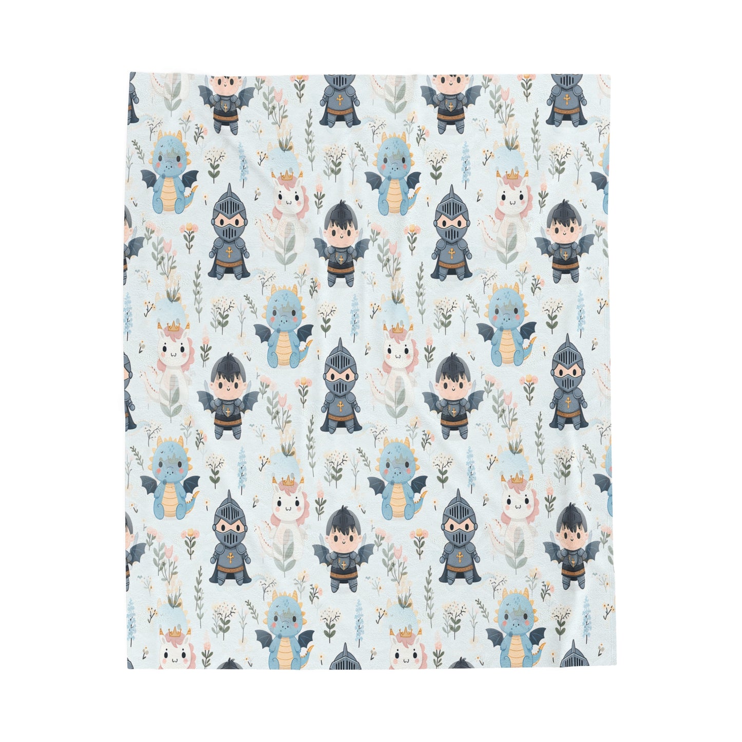 Velveteen Plush Blanket - Adventures in Fairyland, Cozy Throw