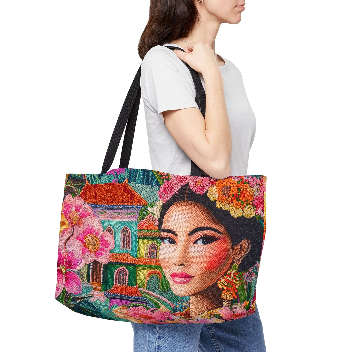 Weekender Tote Bag - Balinese Woman from Colorful Tabanan