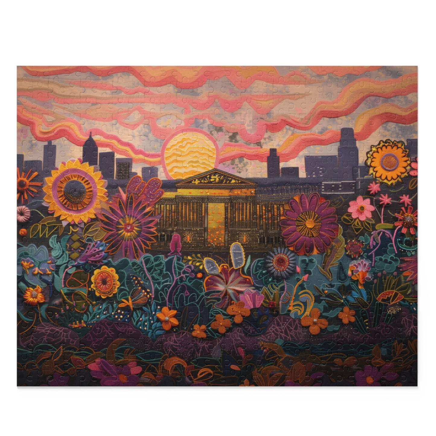 The Met at Sunset Bloom - Puzzle (120, 252, 500-Piece)
