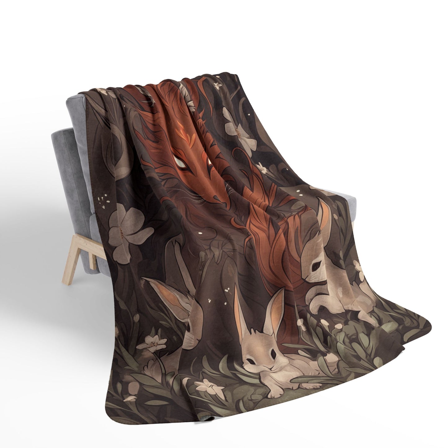 Sherpa Blanket: Custom Mystic Watcher Fleece Throw