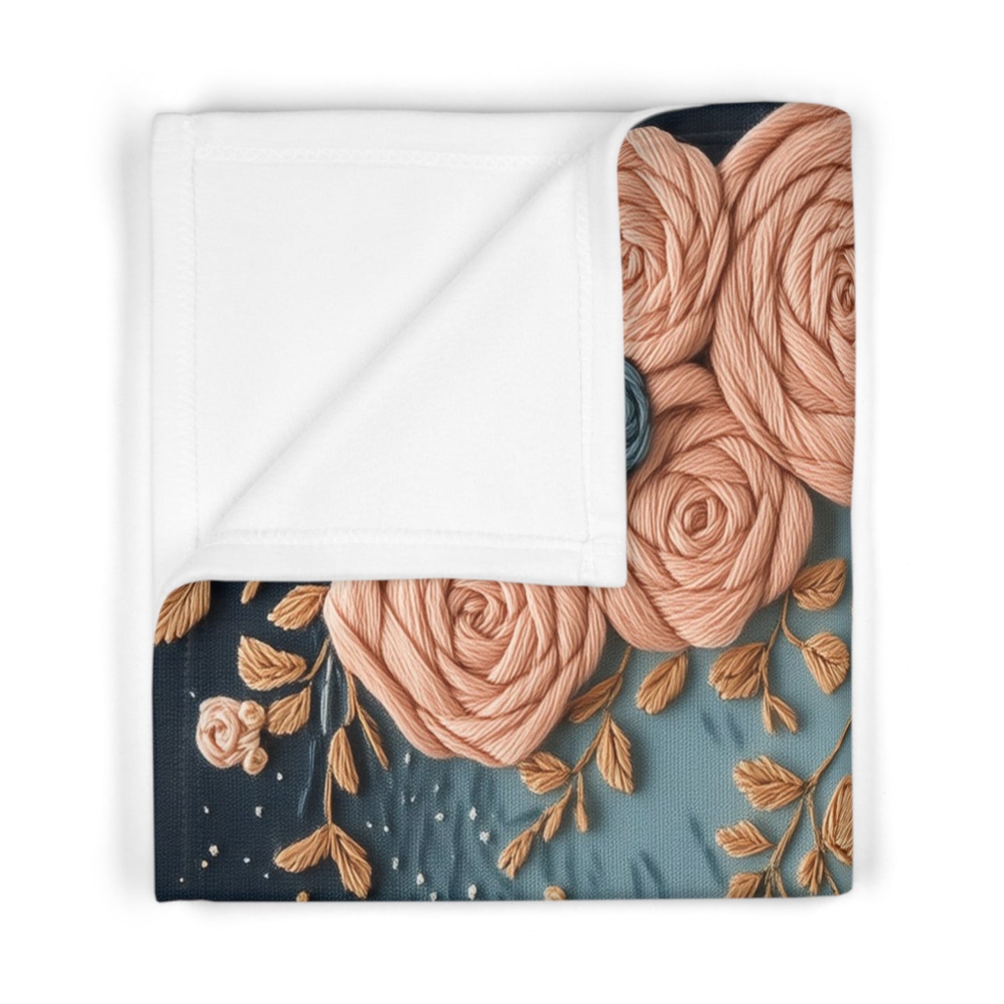 Custom Soft Fleece Baby Blanket - Panda Blooms
