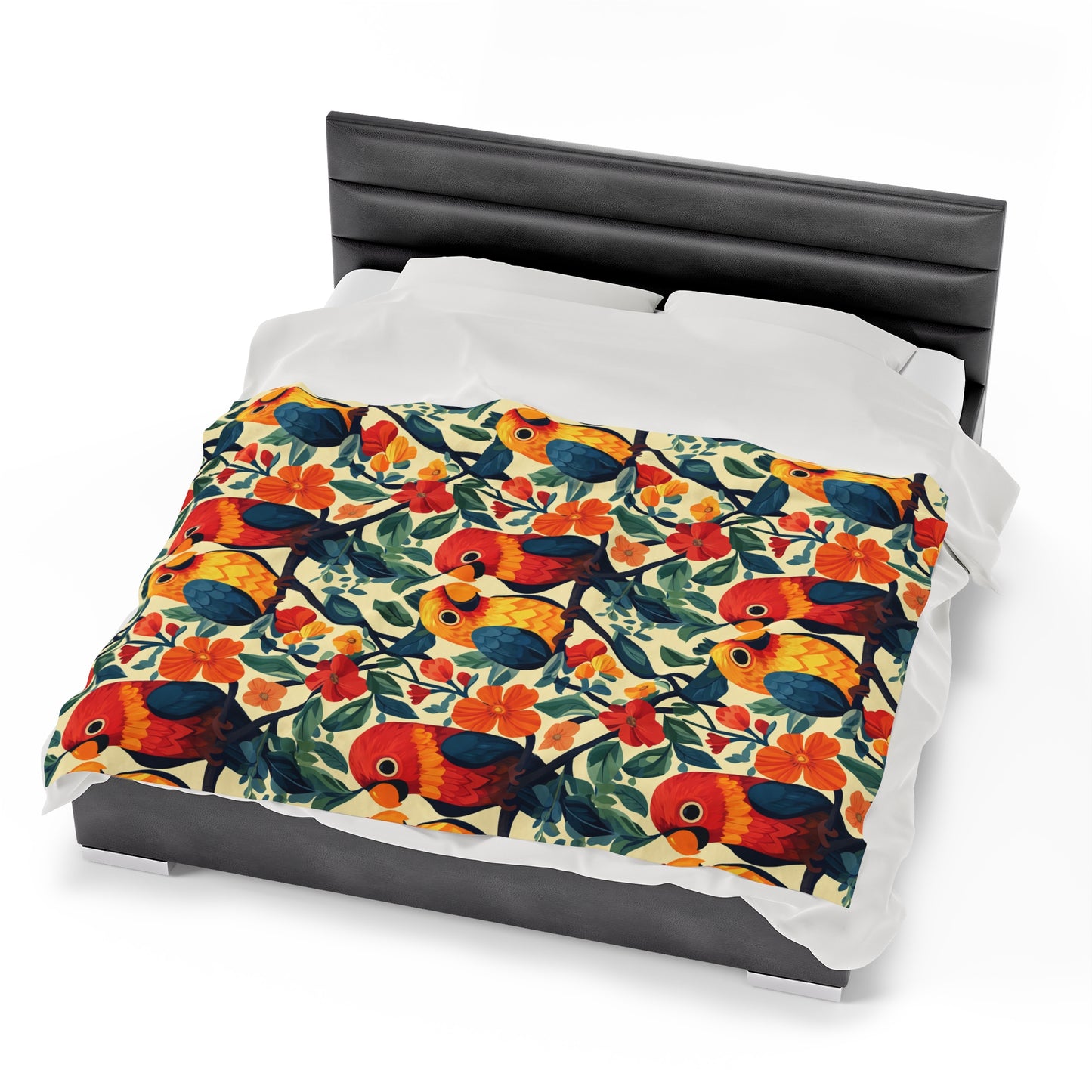 Velveteen Plush Blanket - Tropical Romance