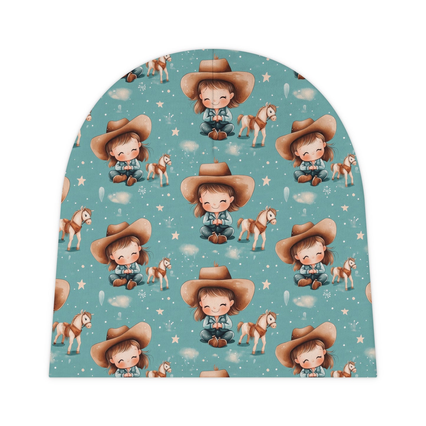Custom Baby Beanie Gift: Cowgirl Cuddles