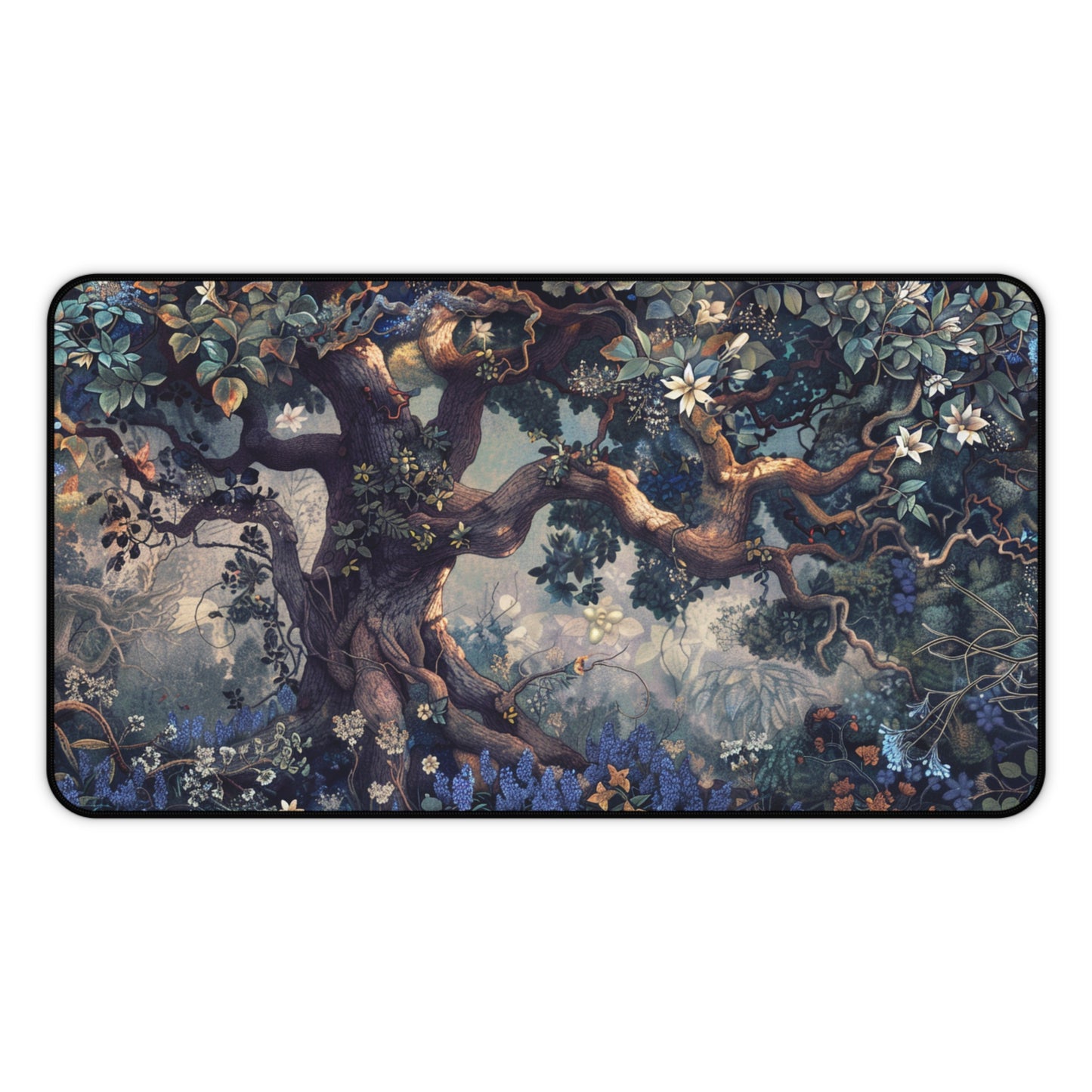 Gaming Desk Mat - Enchanted Garden of Whispers