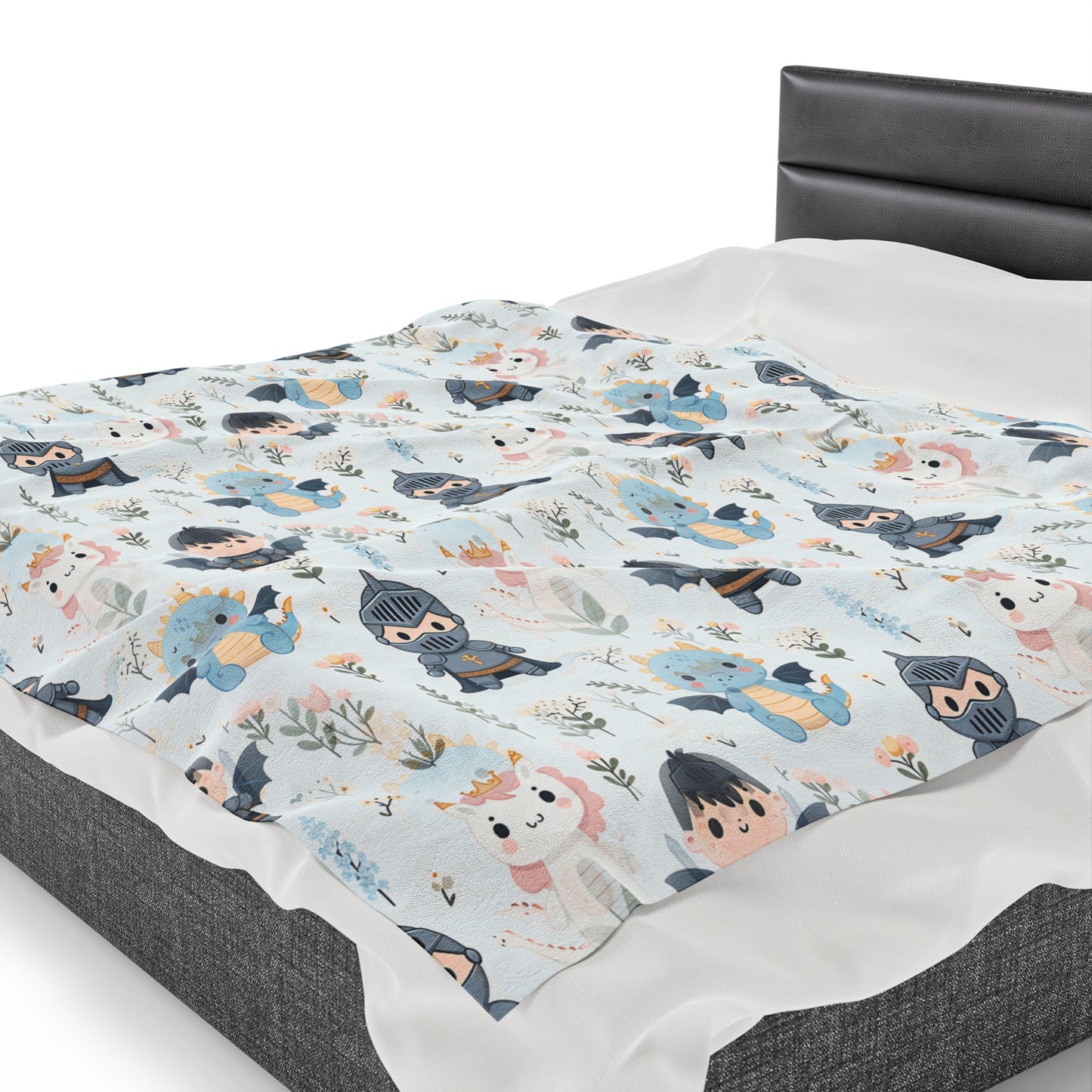 Velveteen Plush Blanket - Adventures in Fairyland, Cozy Throw