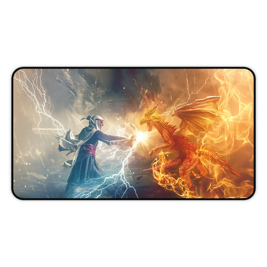 Gaming Desk Mat - Storm and Flame