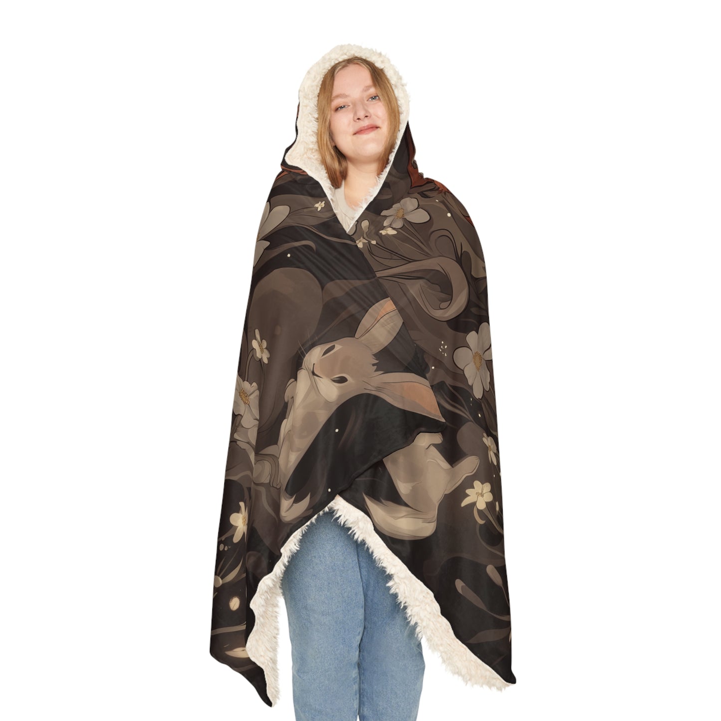 Hooded Snuggle Blanket: Sherpa or Fleece - Mystic Watcher