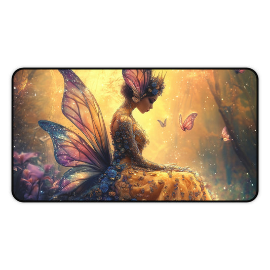 Gaming Desk Mat & Mousepad - Golden Serenity
