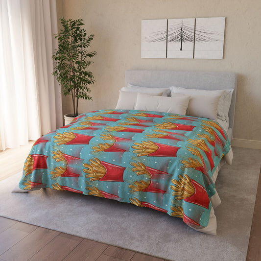 Sherpa Blanket: Fry Day Fun Custom Throw