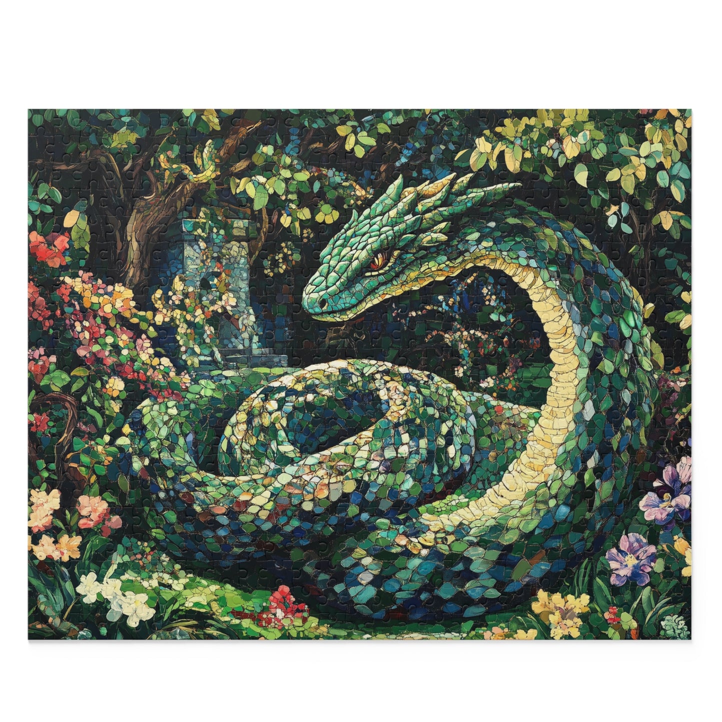 The Enchanted Basilisk Mosaic  - Puzzle (120, 252, 500-Piece)