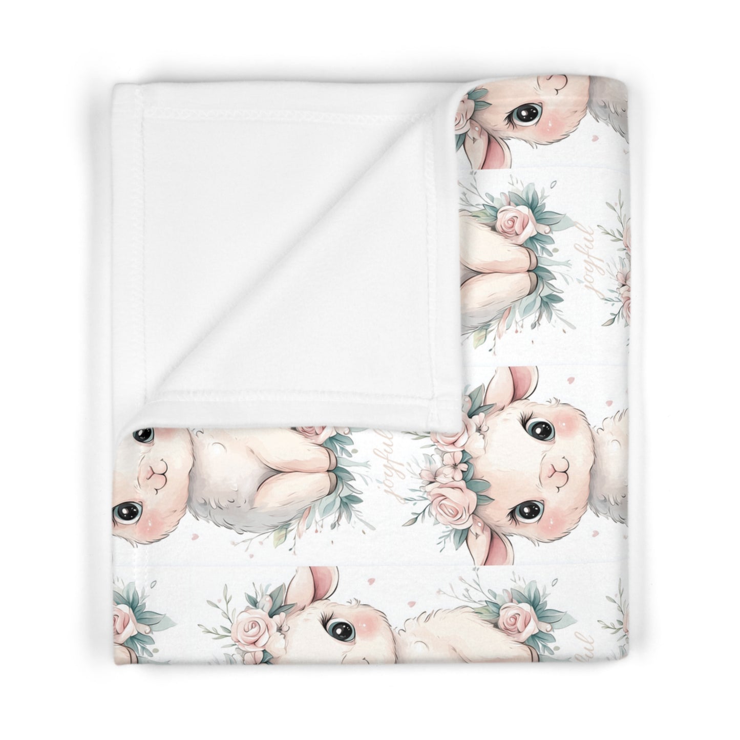 Custom Soft Fleece Baby Blanket - Lamb Lullaby