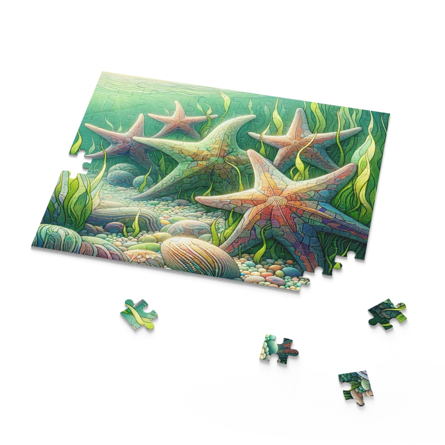 Starfish Serenity: Underwater Mosaic - Puzzle (120, 252, 500-Piece)