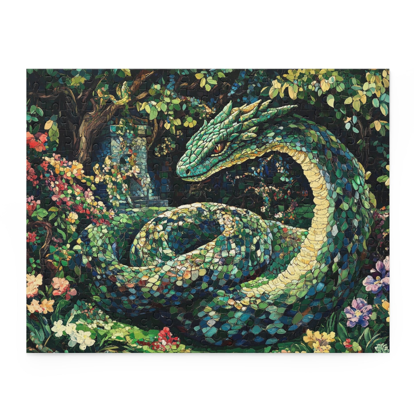 The Enchanted Basilisk Mosaic  - Puzzle (120, 252, 500-Piece)
