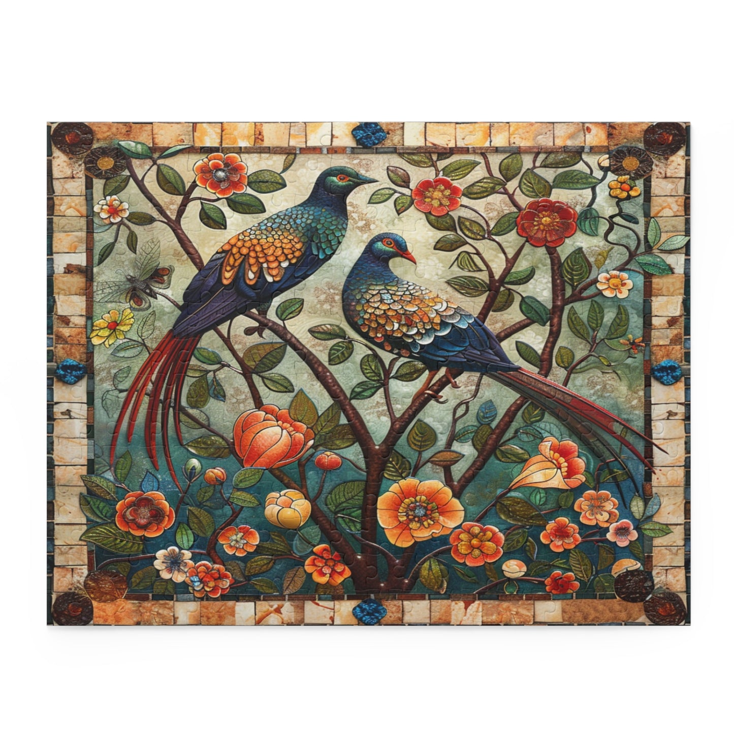 Garden Mosaic: The Elegance of Nature's Tapestry - Puzzle (120, 252, 500-Piece)