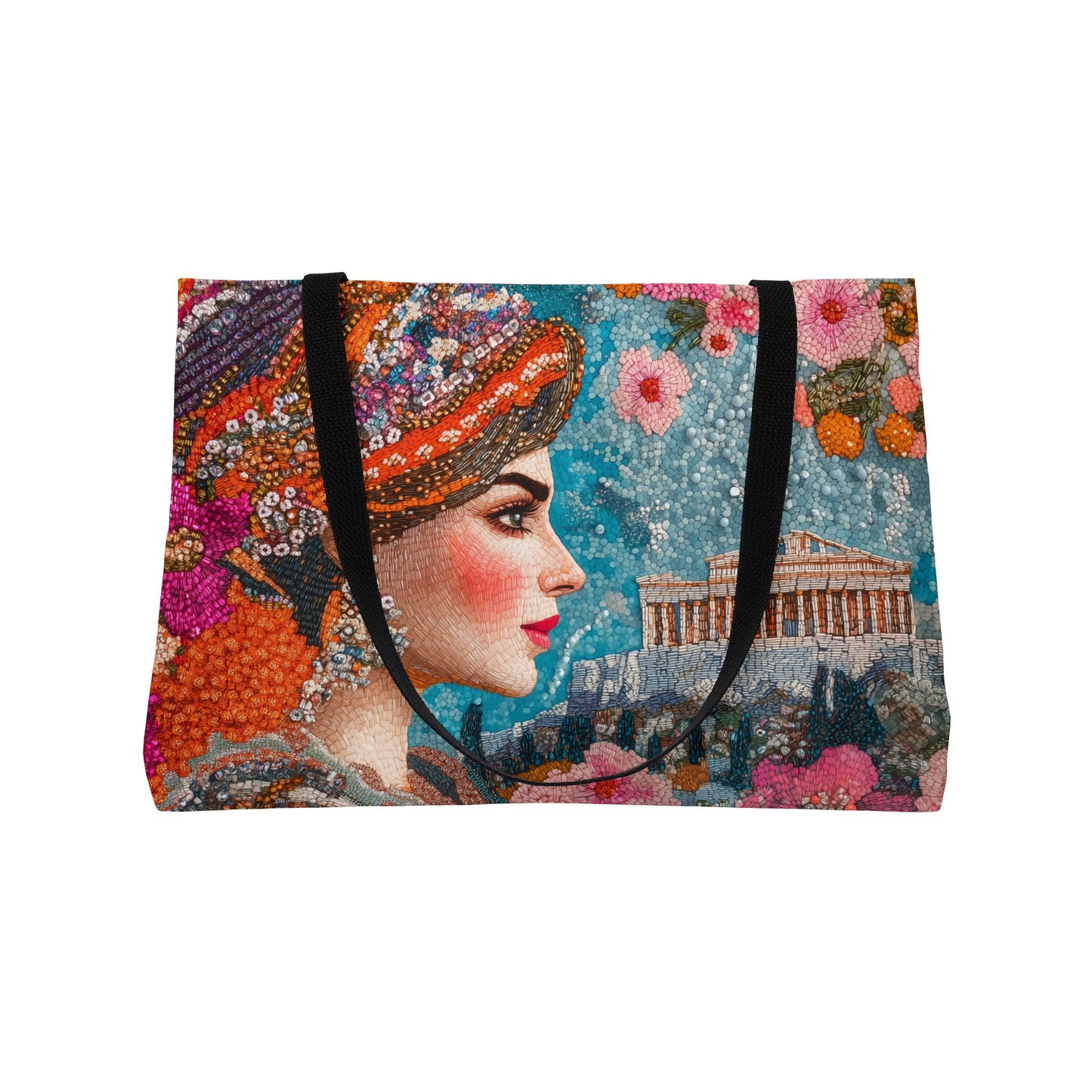 Weekender Tote Bag - Radiant Greek Beauty by the Parthenon