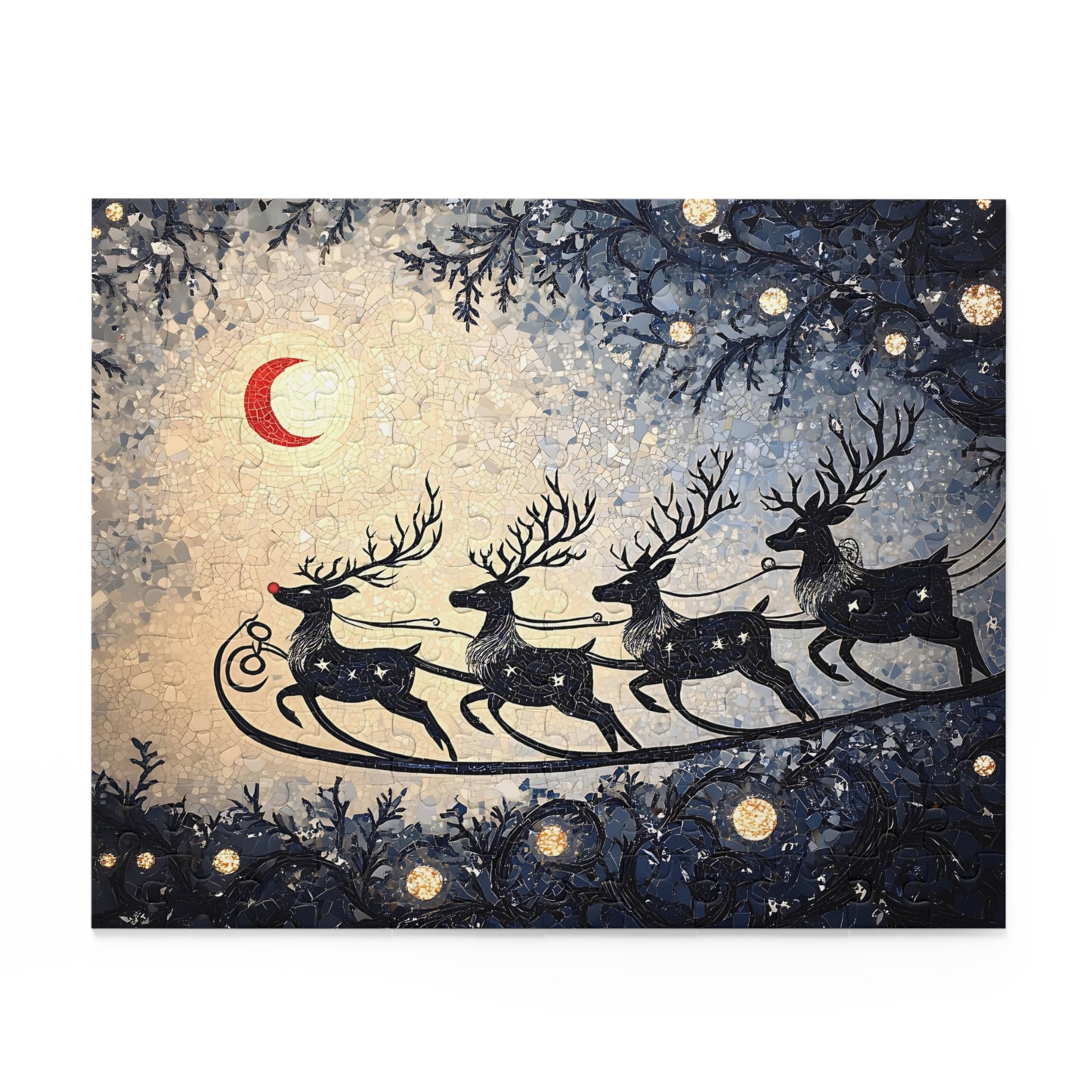 Starlit Sleigh - Custom Jigsaw Puzzle (120, 252, 500-Piece)