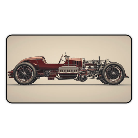 Gaming Desk Mat - Vintage Racing Machine