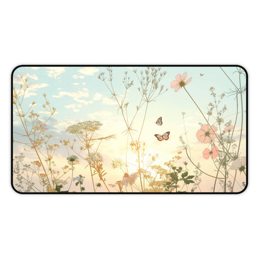 Gaming Desk Mat - Sunrise in the Meadow