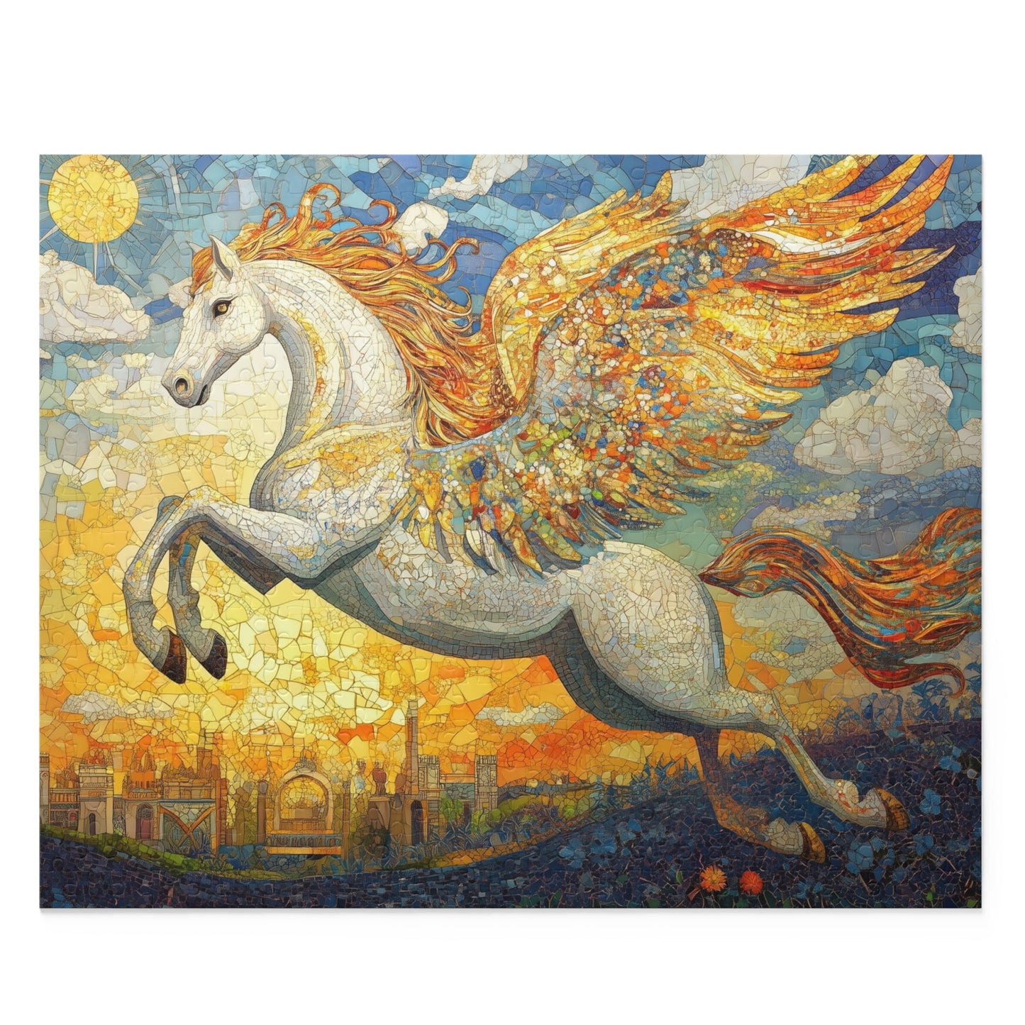 Pegasus: Majestic Flight Over Mythical Lands - Puzzle (120, 252, 500-Piece)