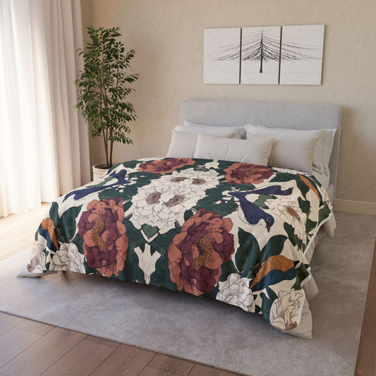 Sherpa Blanket: Whispers of Spring Custom Fleece Throw