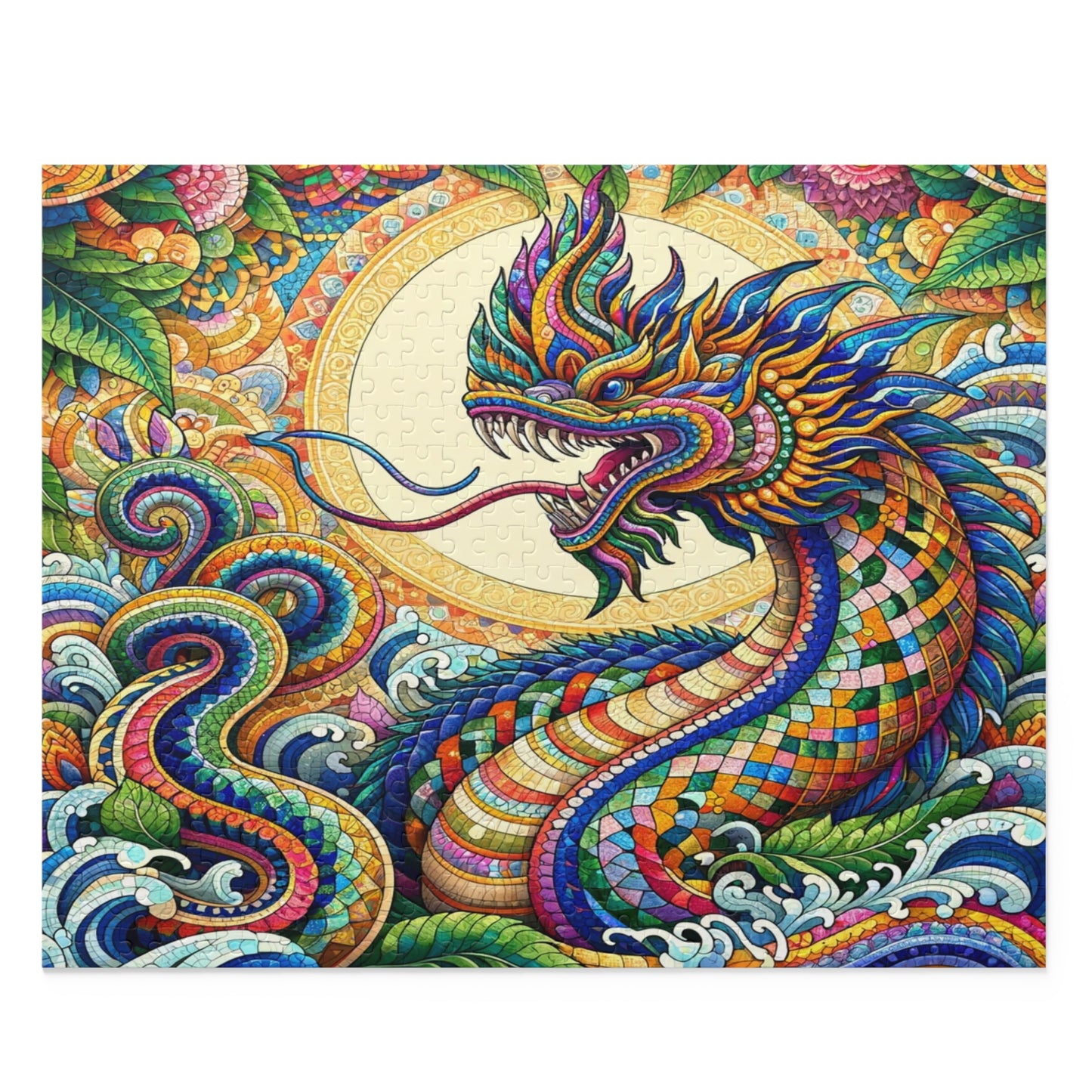 Naga's Realm: A Colorful Odyssey - Puzzle (120, 252, 500-Piece)
