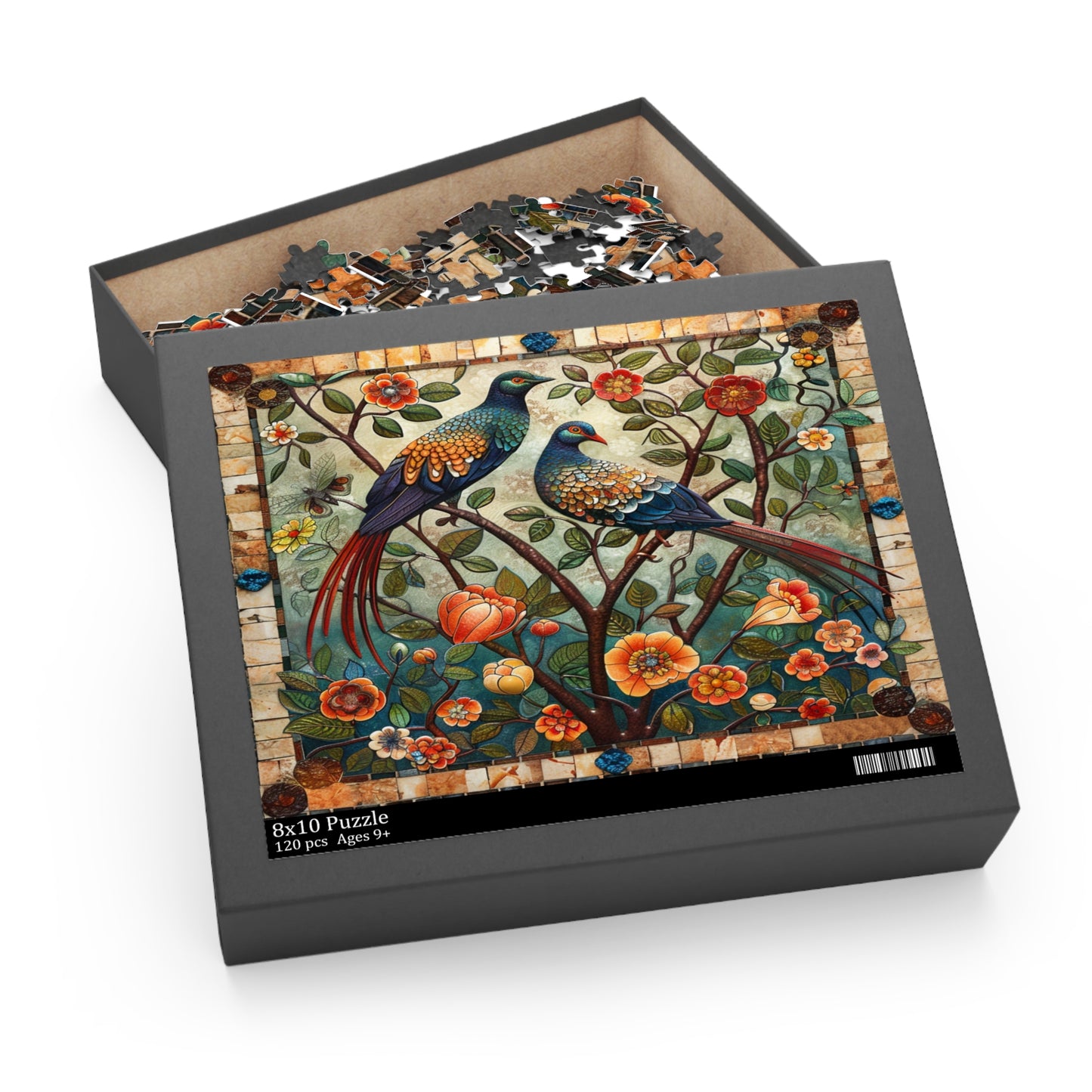 Garden Mosaic: The Elegance of Nature's Tapestry - Puzzle (120, 252, 500-Piece)