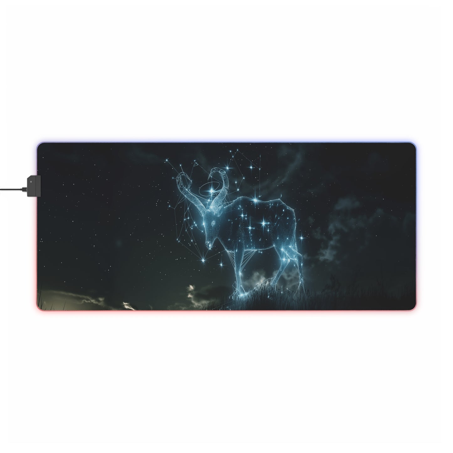 LED Gaming Mouse Pad - Celestial Taurus Constellation
