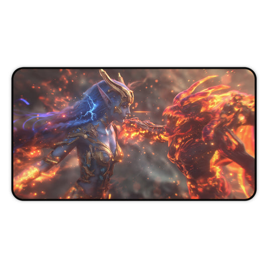 Gaming Desk Mat - Epic Clash of Elements