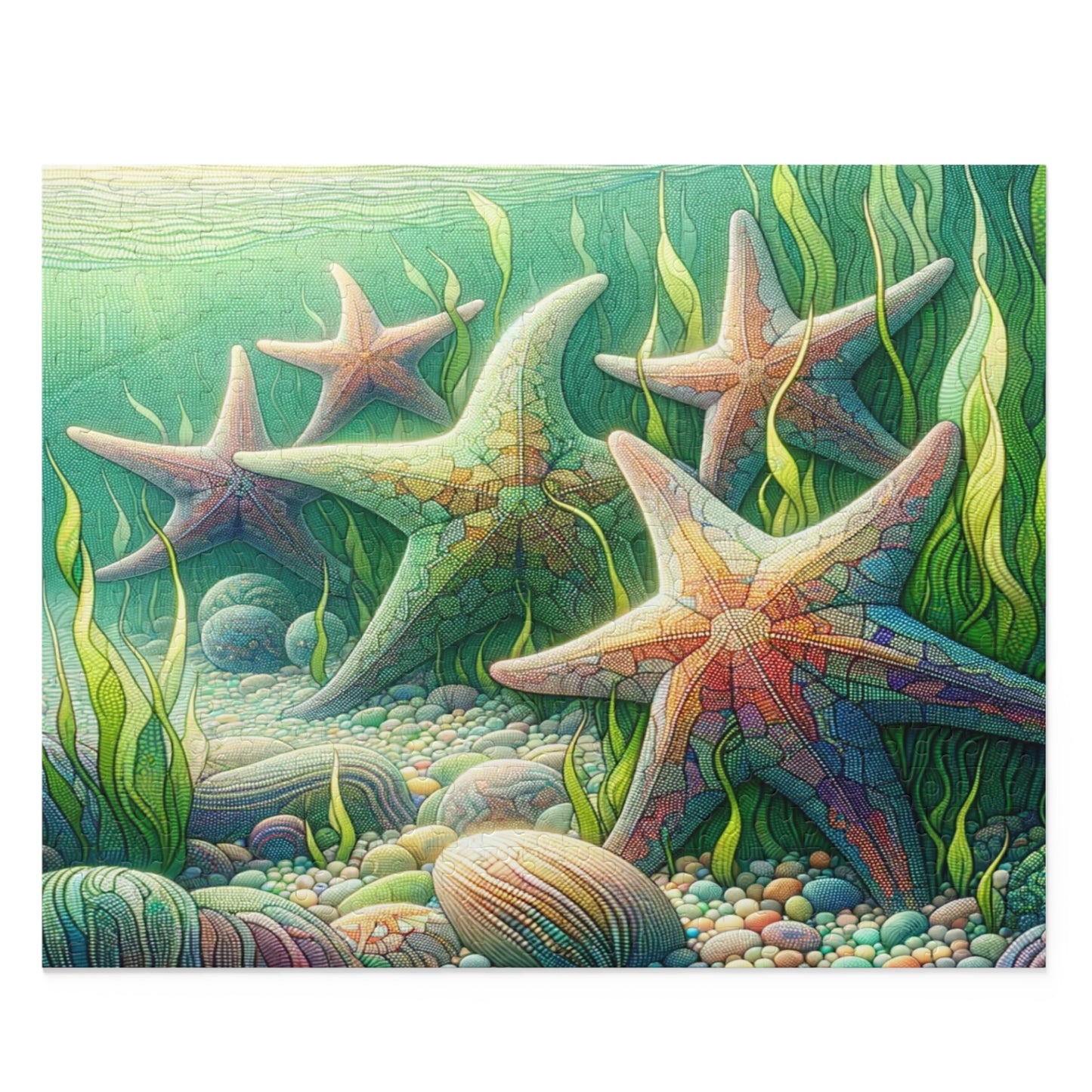 Starfish Serenity: Underwater Mosaic - Puzzle (120, 252, 500-Piece)