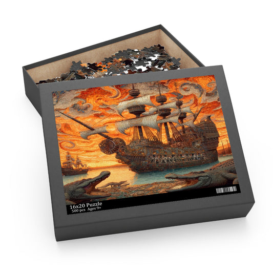 Pirate's Odyssey: Mosaic Seas - Puzzle (120, 252, 500-Piece)