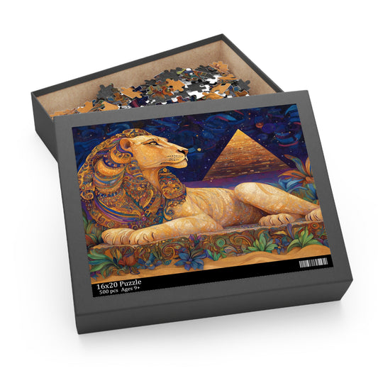 The Majestic Sphinx Mosaic - Puzzle (120, 252, 500-Piece)