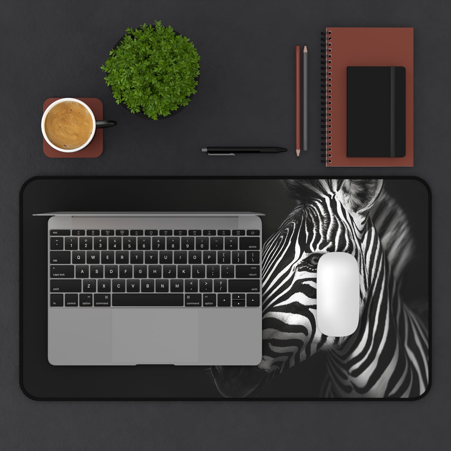 Gaming Desk Mat - Zebra Dreams