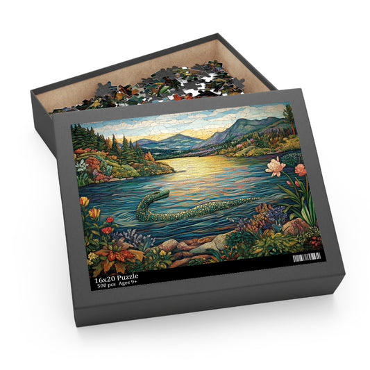 Mystery of Loch Ness Mosaic - Puzzle (120, 252, 500-Piece)