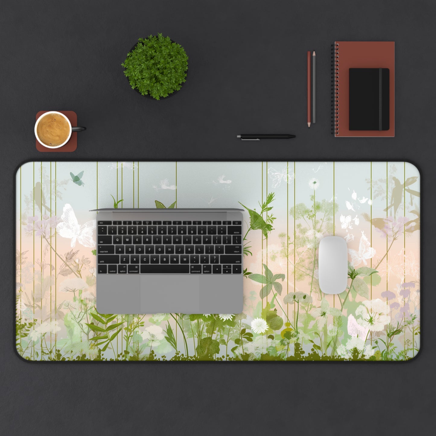 Gaming Desk Mat - Whimsical Garden
