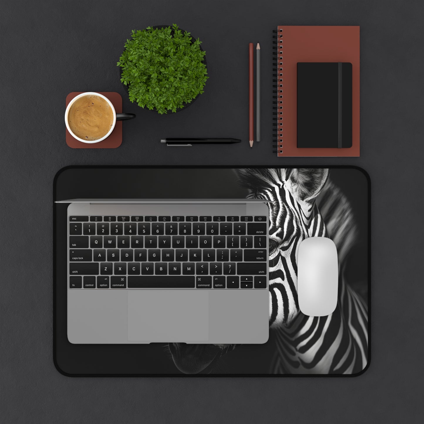 Gaming Desk Mat - Zebra Dreams