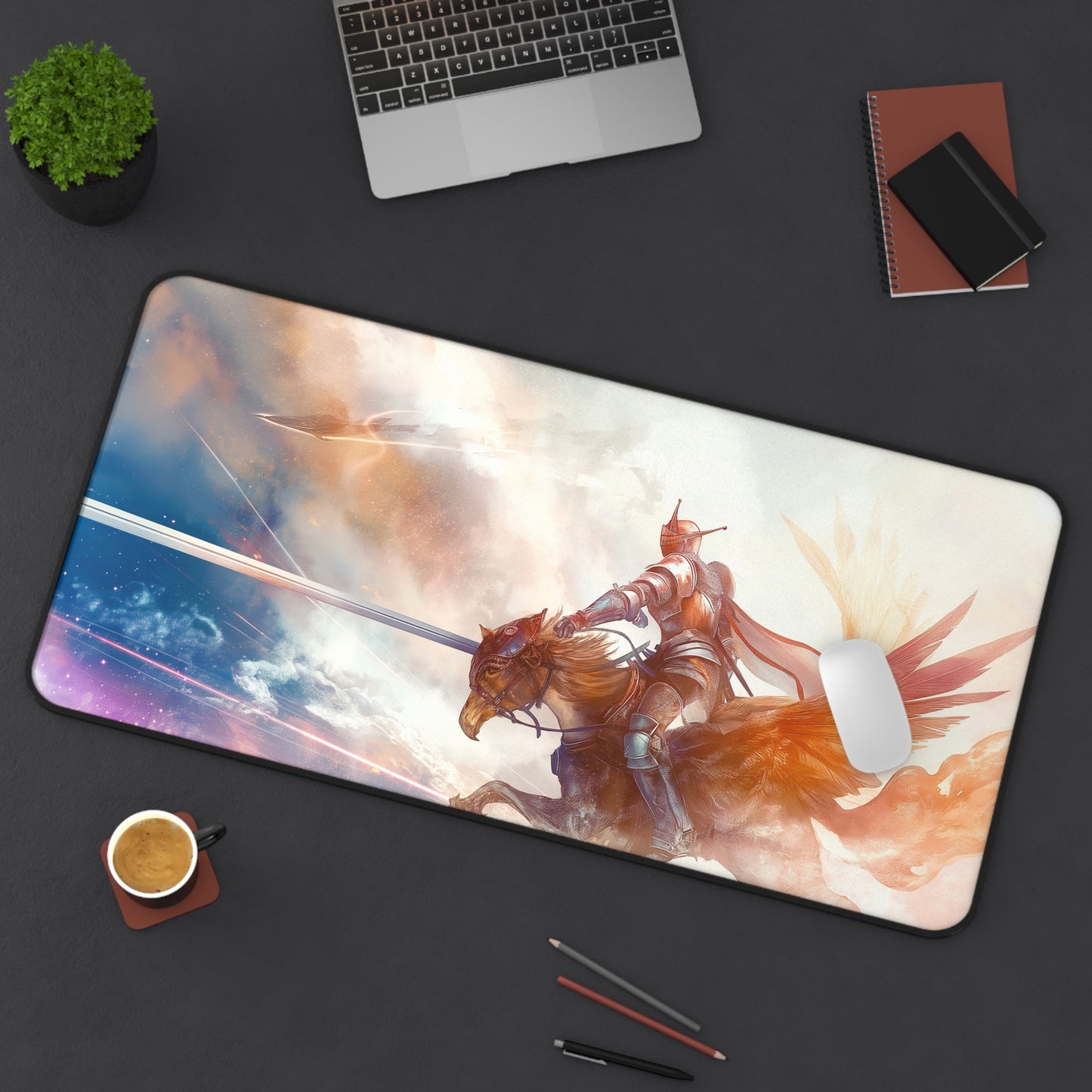 Gaming Desk Mat - Heavenly Crusader